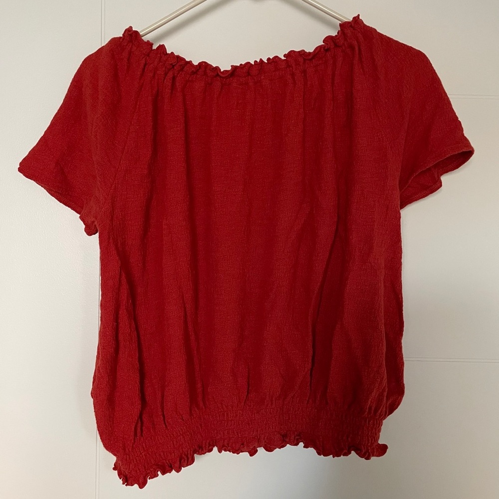 Madewell Texture & Thread Drawstring Top - Picture 5 of 8